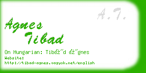 agnes tibad business card